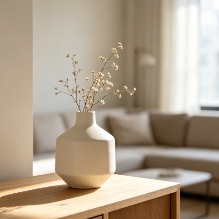 Modern Ceramic Flower Vase Home Accent